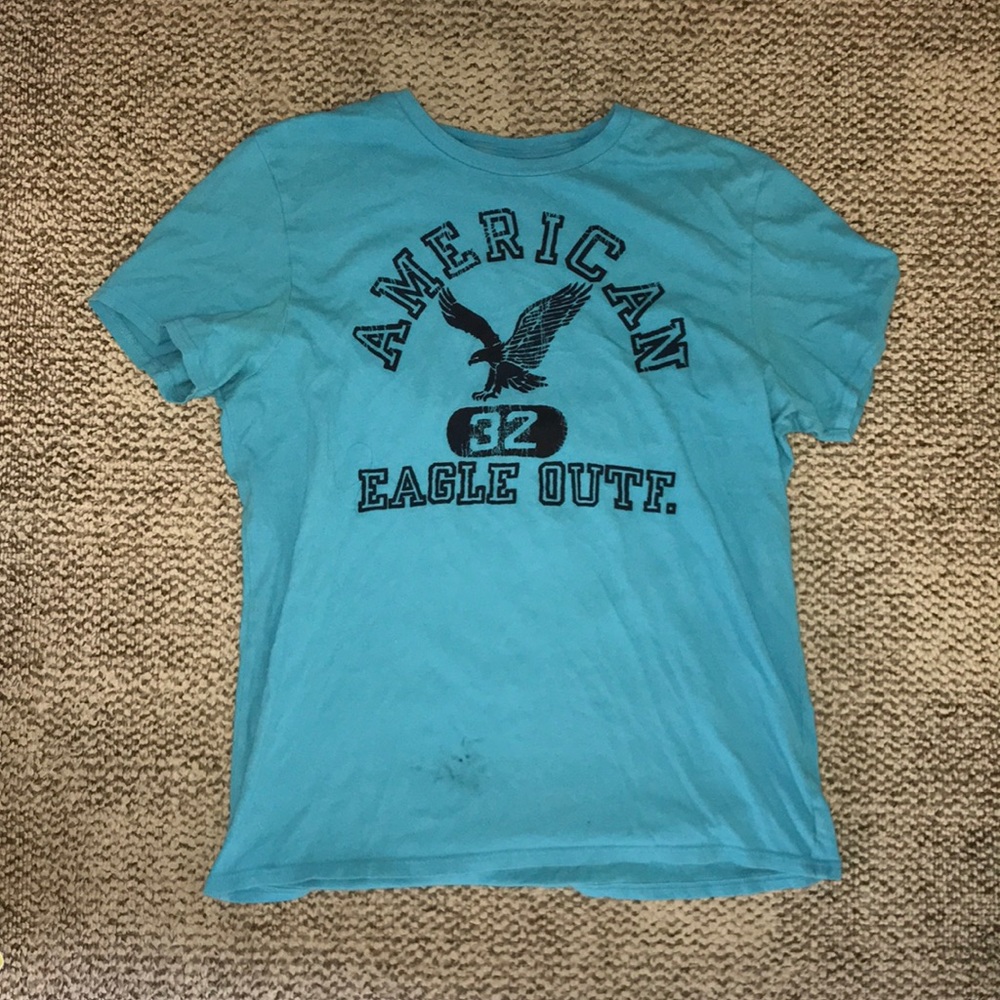 Blue American Eagle T-Shirt-XL